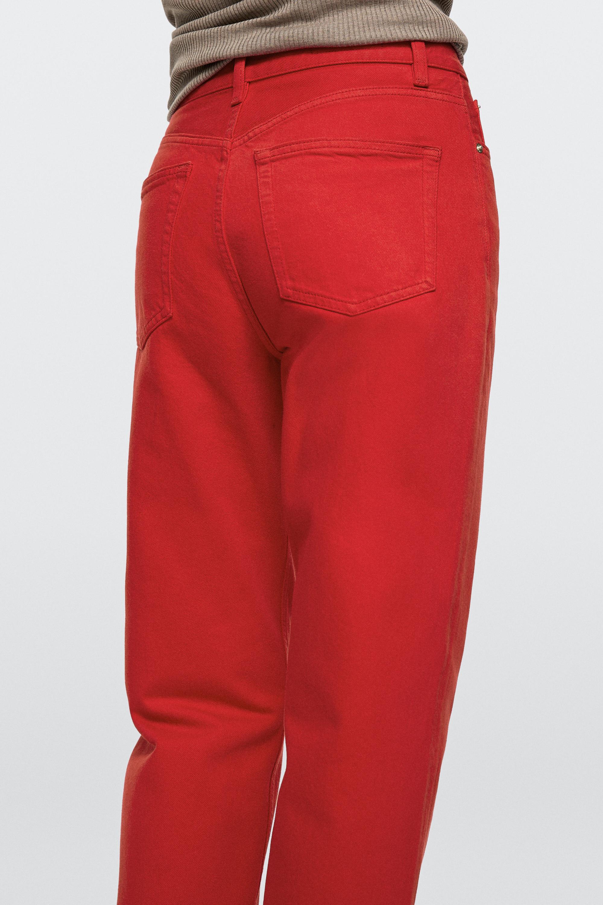Jean straight taille haute